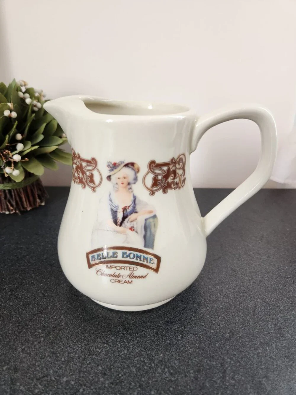 Belle Bonne Chocolate Almond Cream Liqueur Pitcher Bar Decor Canada